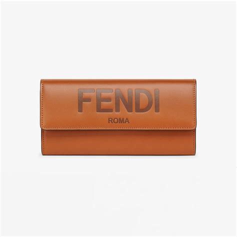 fendi continental wallet pink|fendi leather printed bifold wallet.